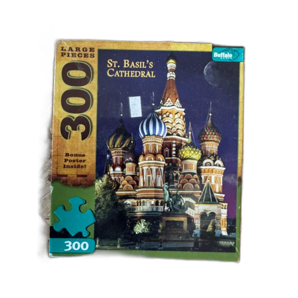 Buffalo Games St Basil’s Cathedral 300 Large Piece Jigsaw Puzzle Landmark Moscow